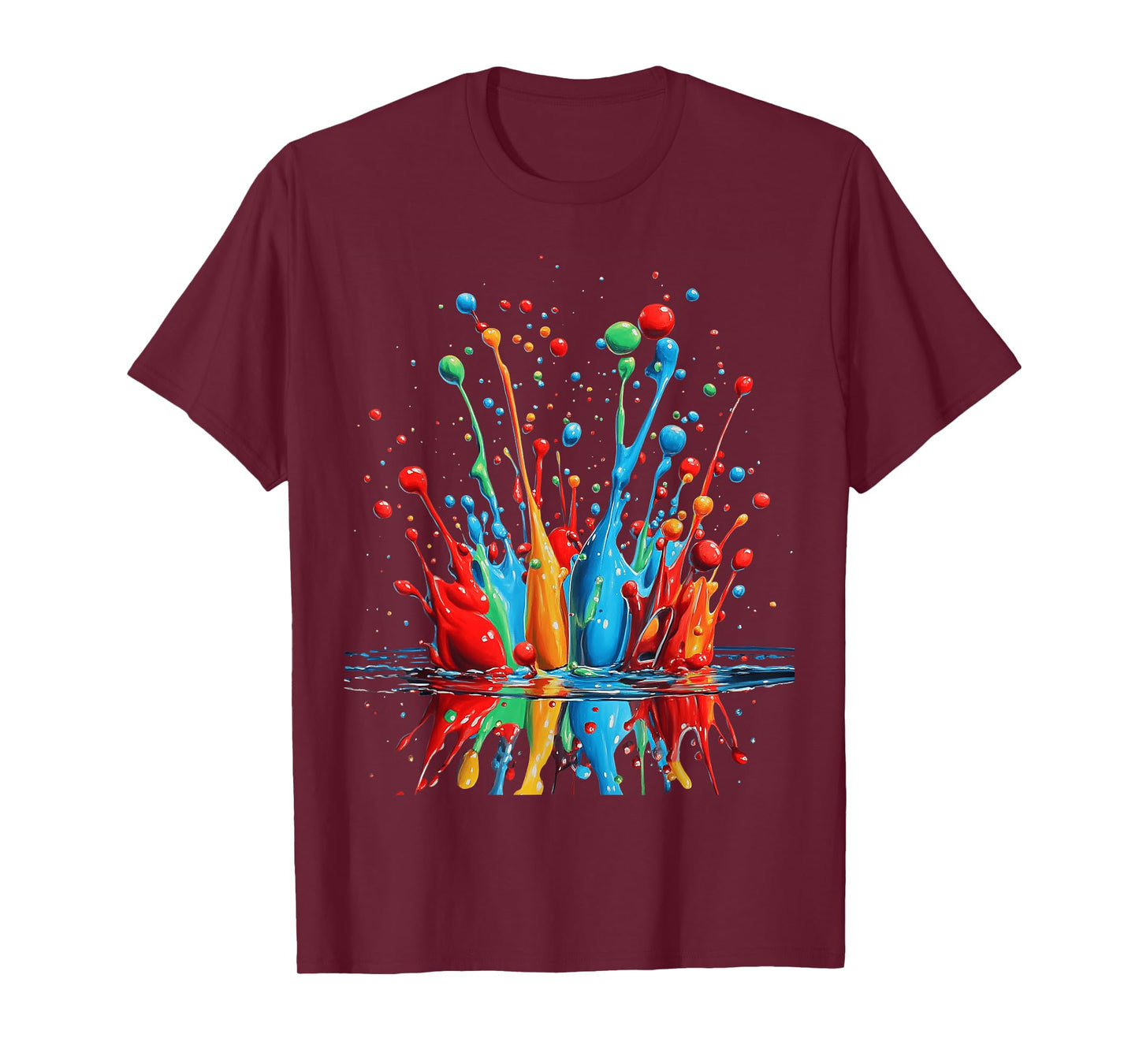 Vibrant Colorful Splash Abstract Art for Art Lovers T-Shirt