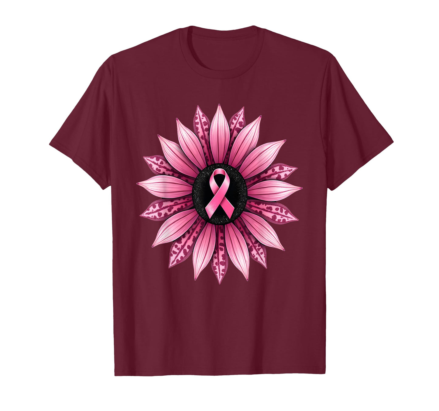 Sunflower Pink Breast Cancer Awareness T-Shirt