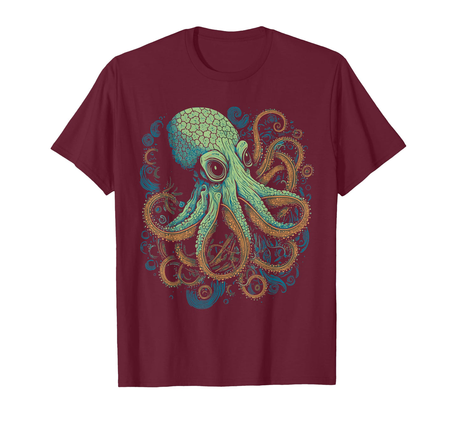 Beautiful Octopus Ocean Animal Lover Artistic Graphic T-Shirt