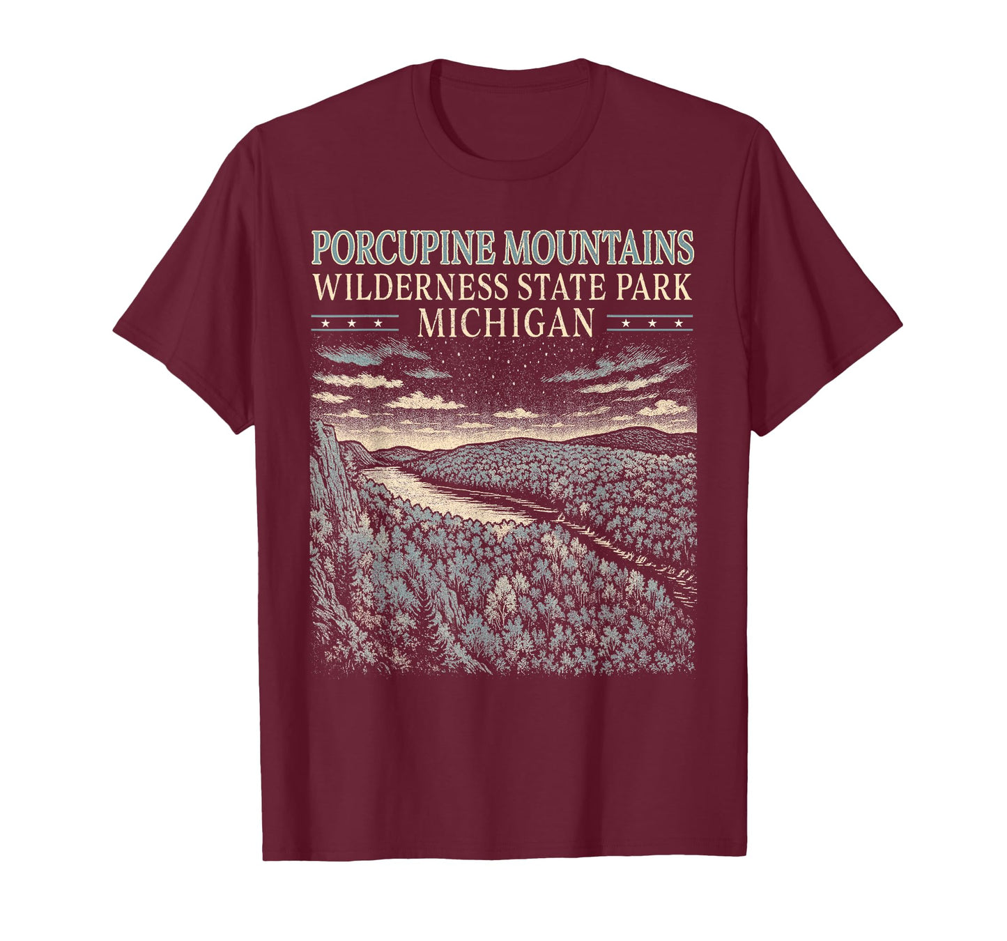 Porcupine Mountains Traveling Nature Lover Exploring Trip T-Shirt