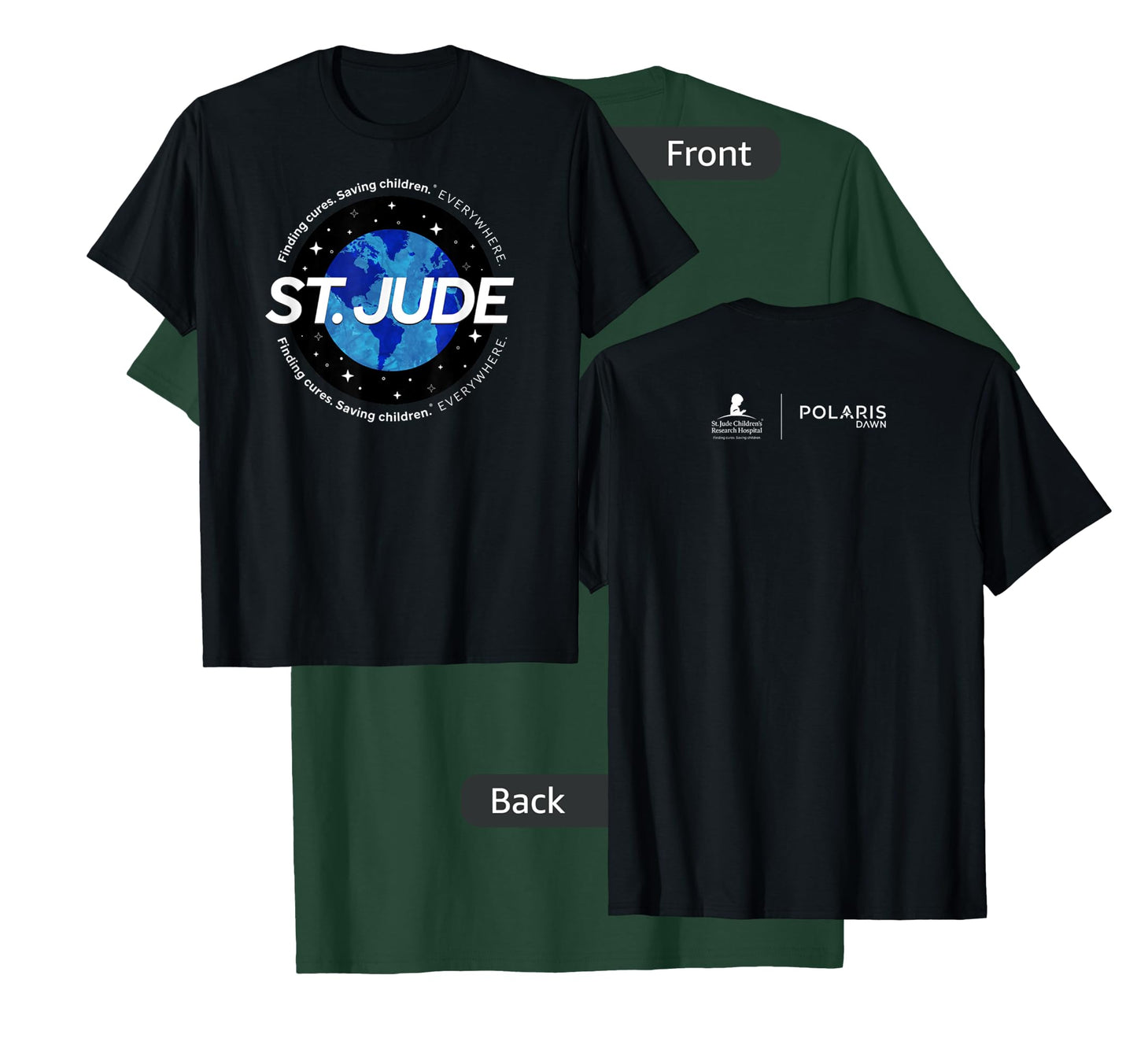 St. Jude "Finding Cures. Saving Children. EVERYWHERE" Globe T-Shirt