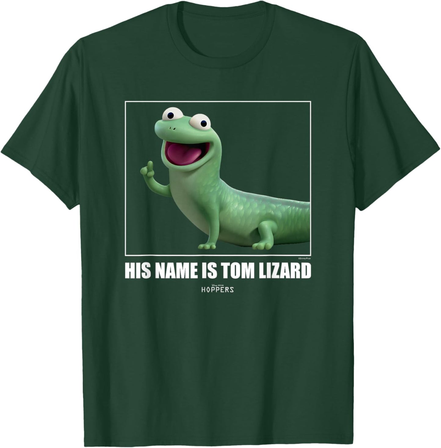 Disney Pixar Hoppers Tom Lizard Cute 3D Character Aesthetic T-Shirt T-Shirt - T-Shirt | Forest