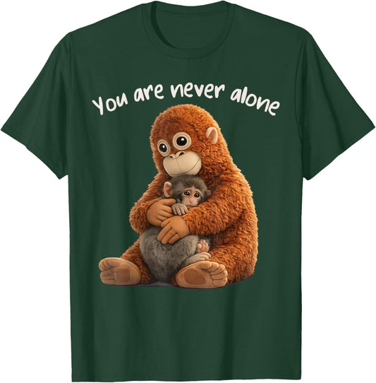 You are Never Alone Punch Monkey Animal Lover T-Shirt - T-Shirt | Forest