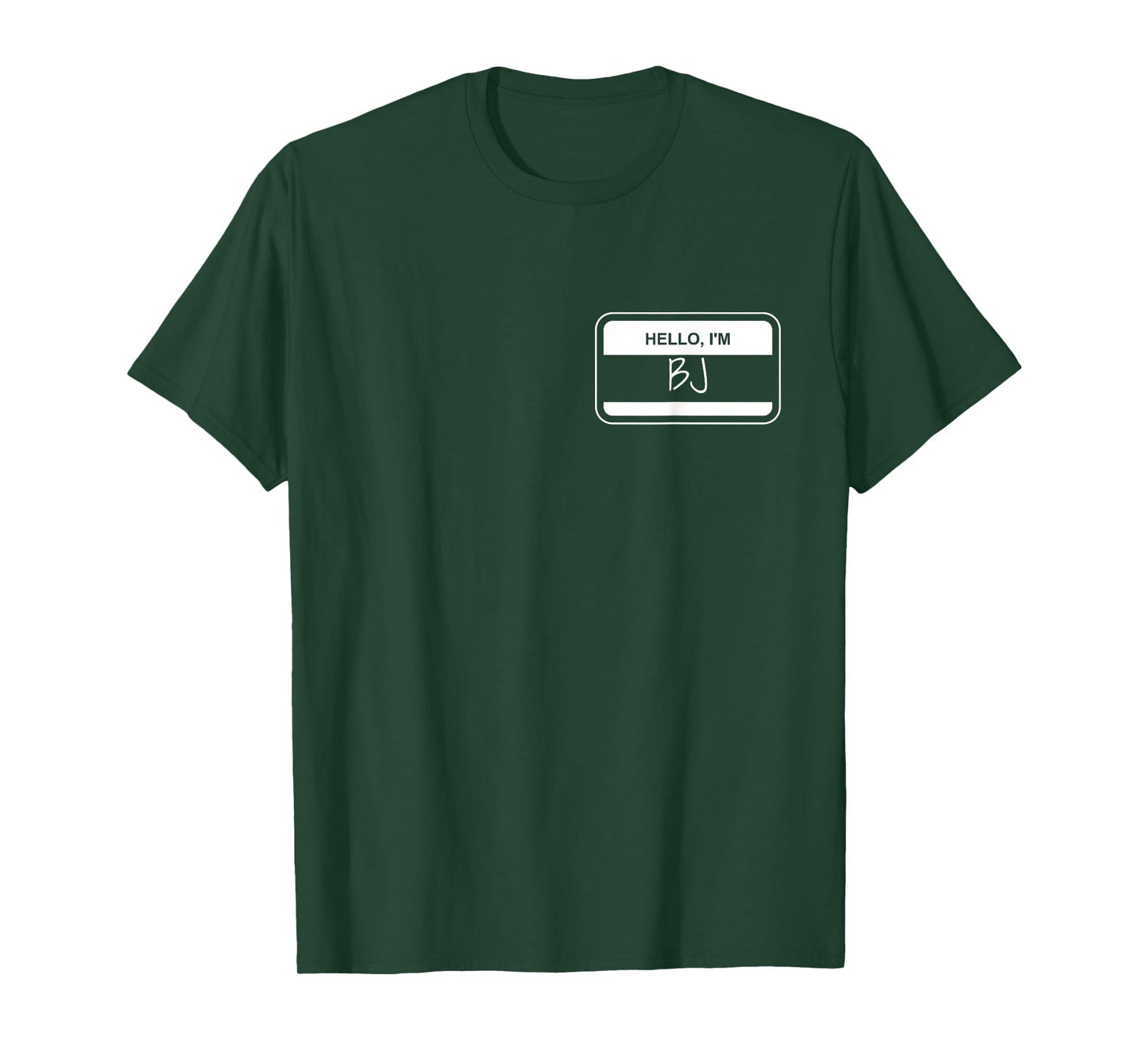 BJ Name Tag My Name is BJ Gift for People Named BJ T-Shirt