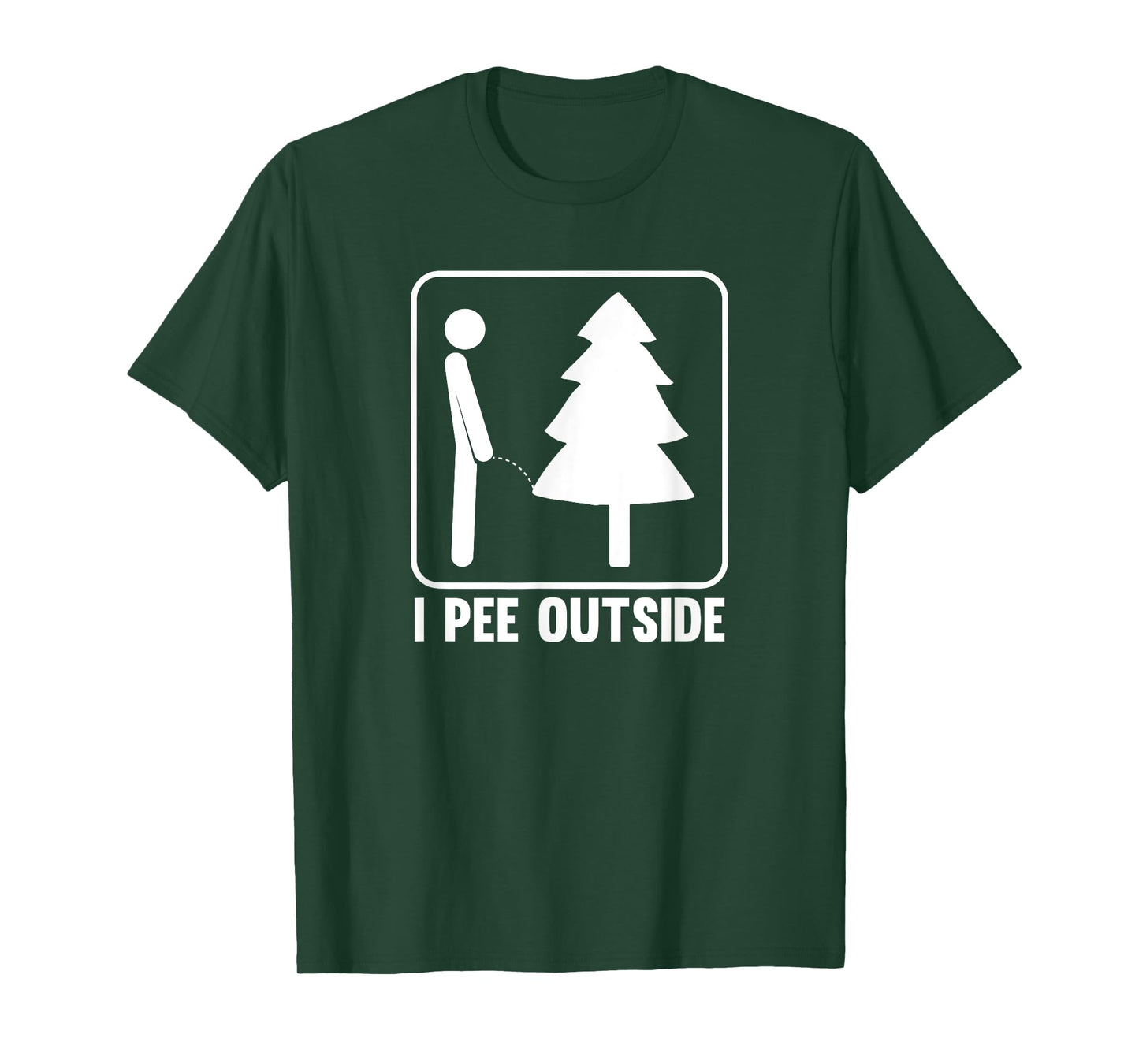 I Pee Outside Funny Camping T-Shirt T-Shirt