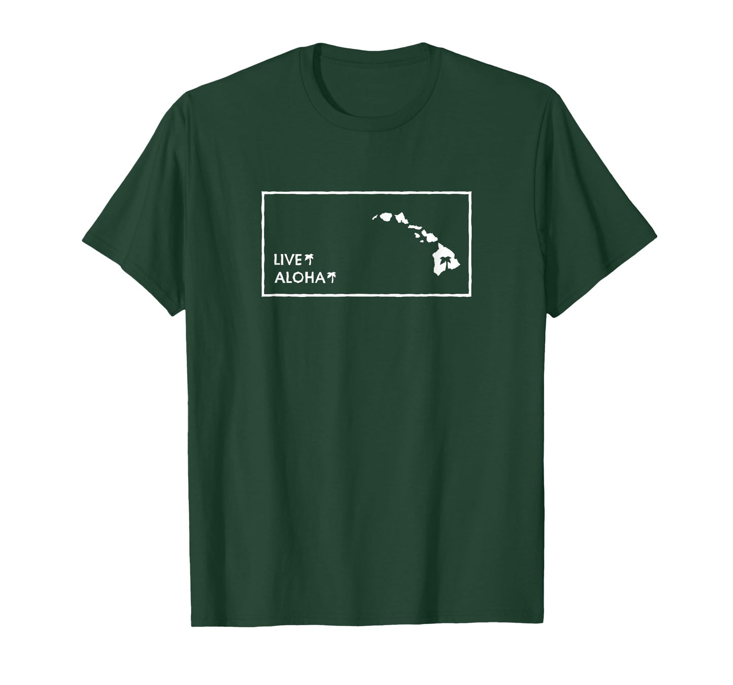 Live Aloha Hawaiian Islands T-Shirt
