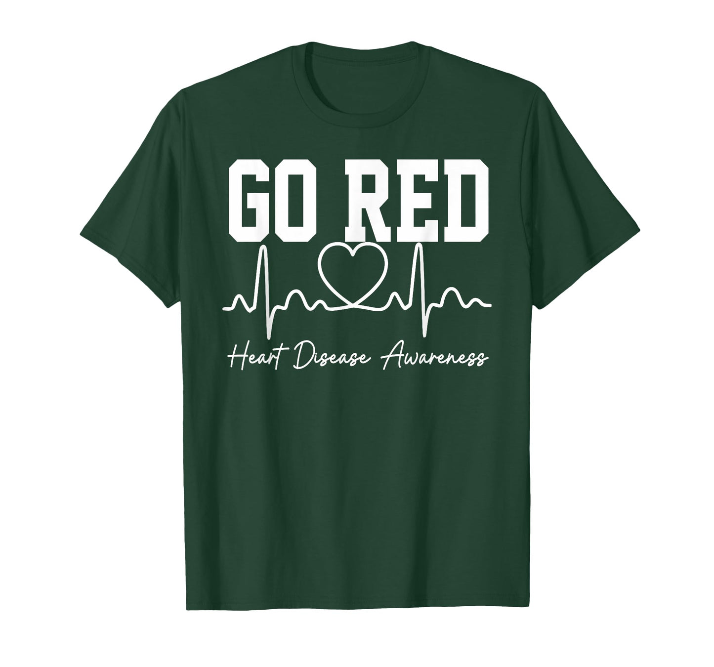 Go Red For Women American Heart Disease Month Awareness T-Shirt