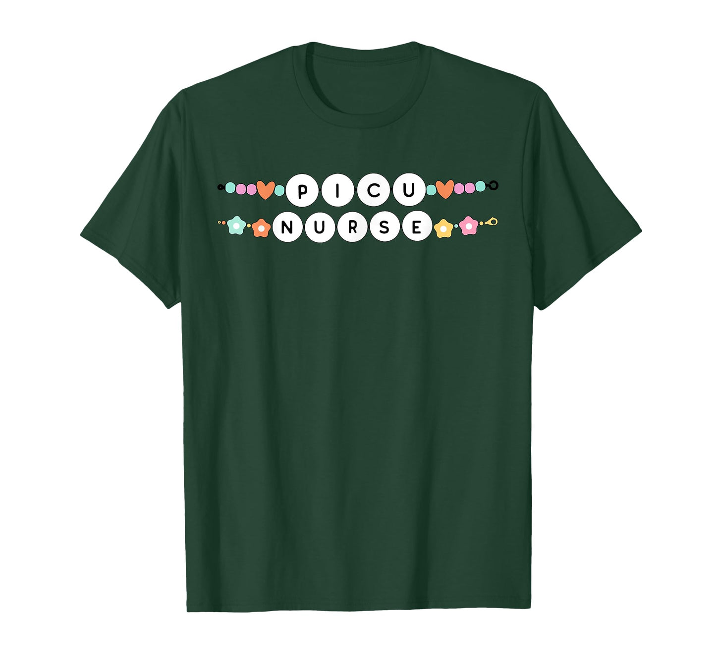 PICU Nurse Friendship Bracelet Pediatric Intensive Care RN T-Shirt