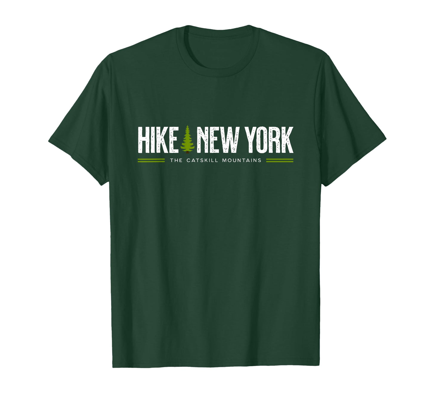 New York The Catskills Hike Tree Retro Graphic T-Shirt