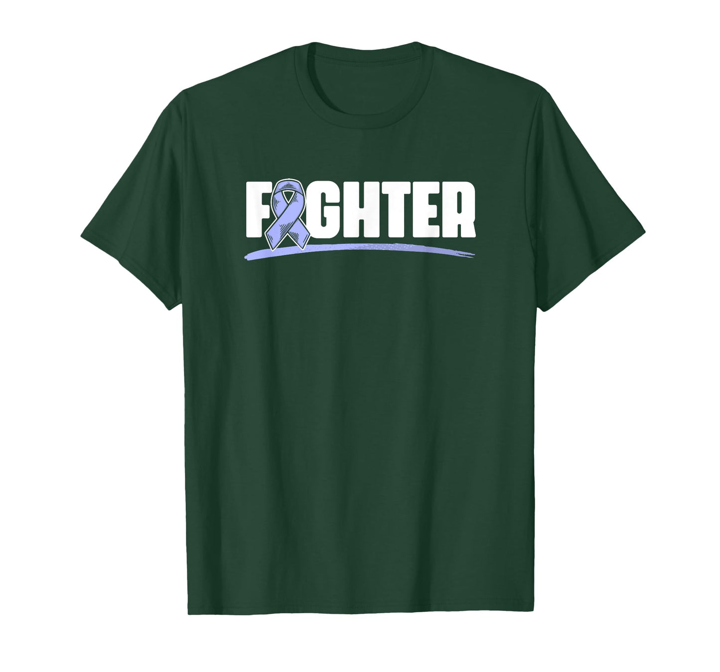 Fighter Esophagus Cancer Purple Esophageal Cancer Awareness T-Shirt