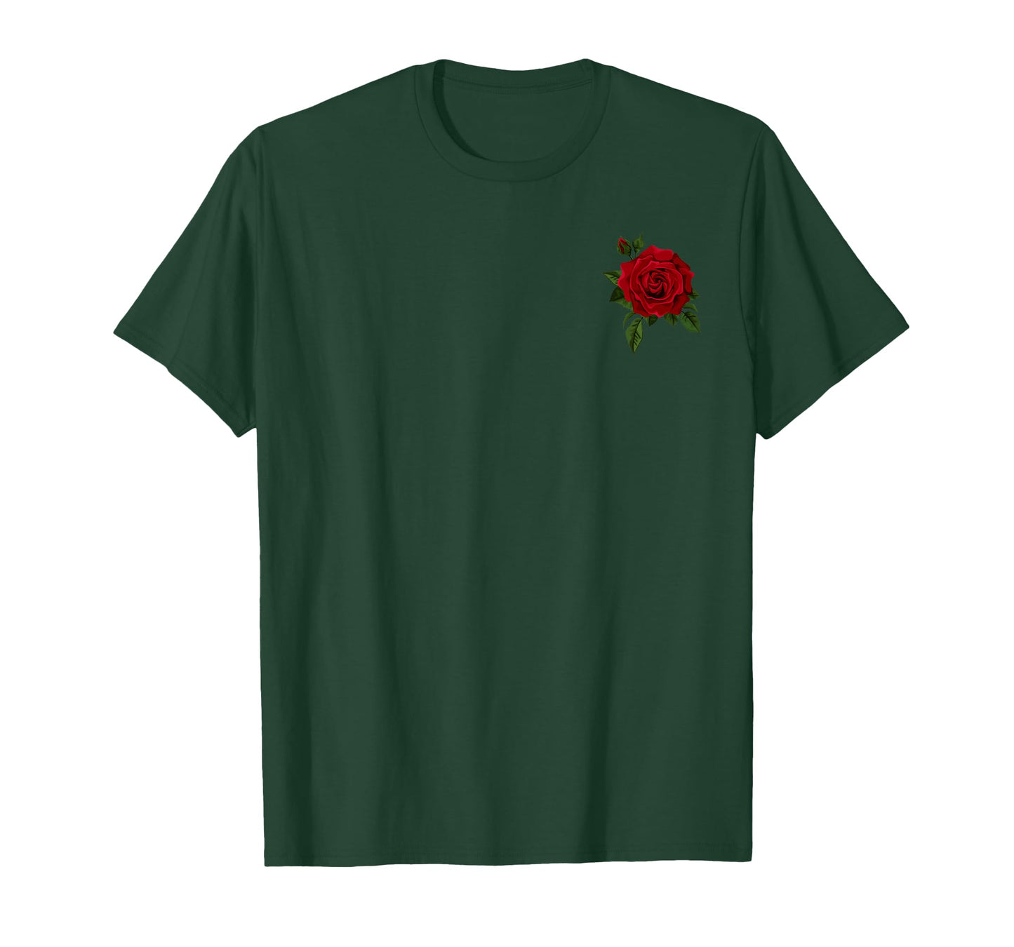 Cool Red Roses Elegant Floral Design for Men Women and Youth T-Shirt