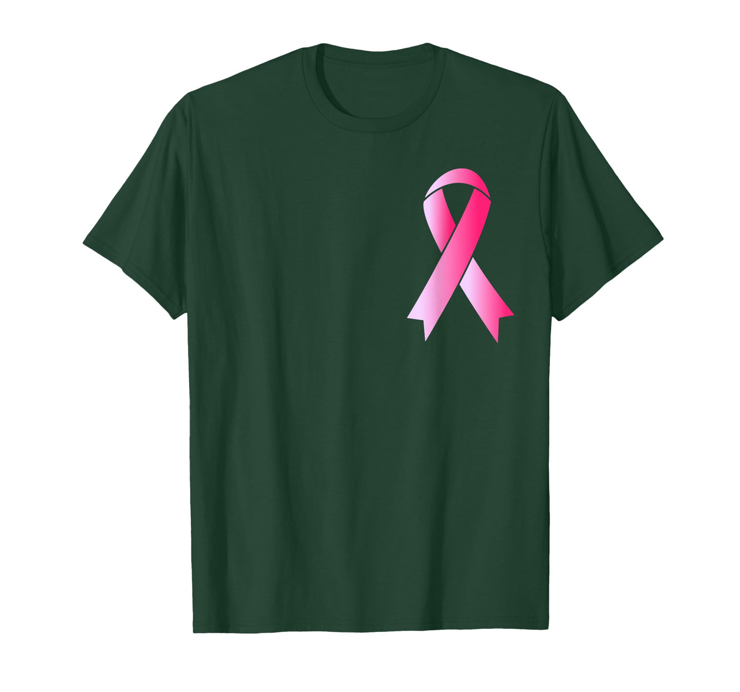 Back The Pink Ribbon Flag Breast Cancer Awareness Warrior T-Shirt