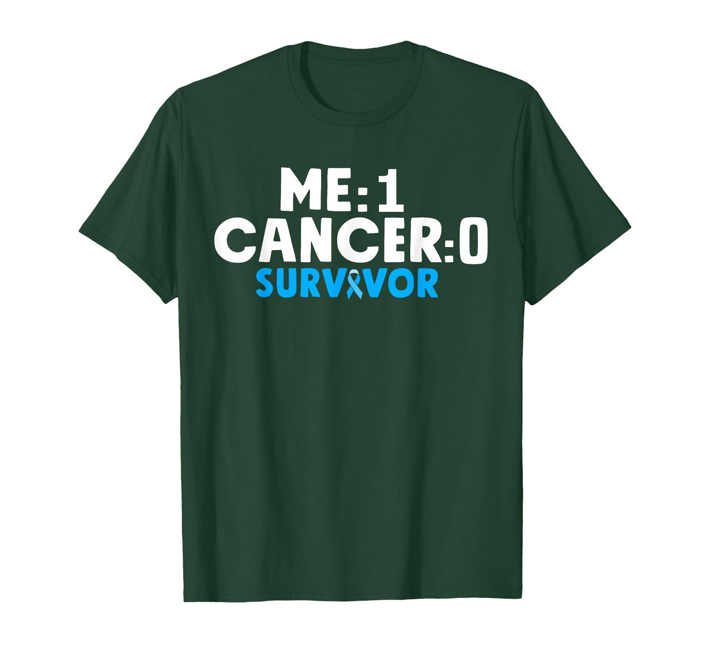 Prostate Cancer Survivor Awareness Blue Ribbon T-Shirt