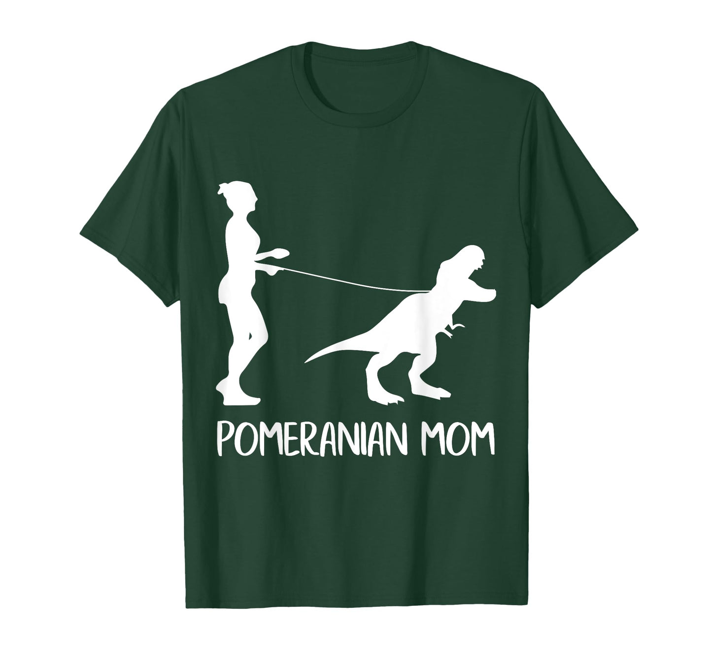 Pomeranian Mom Dog Dinosaur Mothers Day Pomeranian Mama T-Shirt