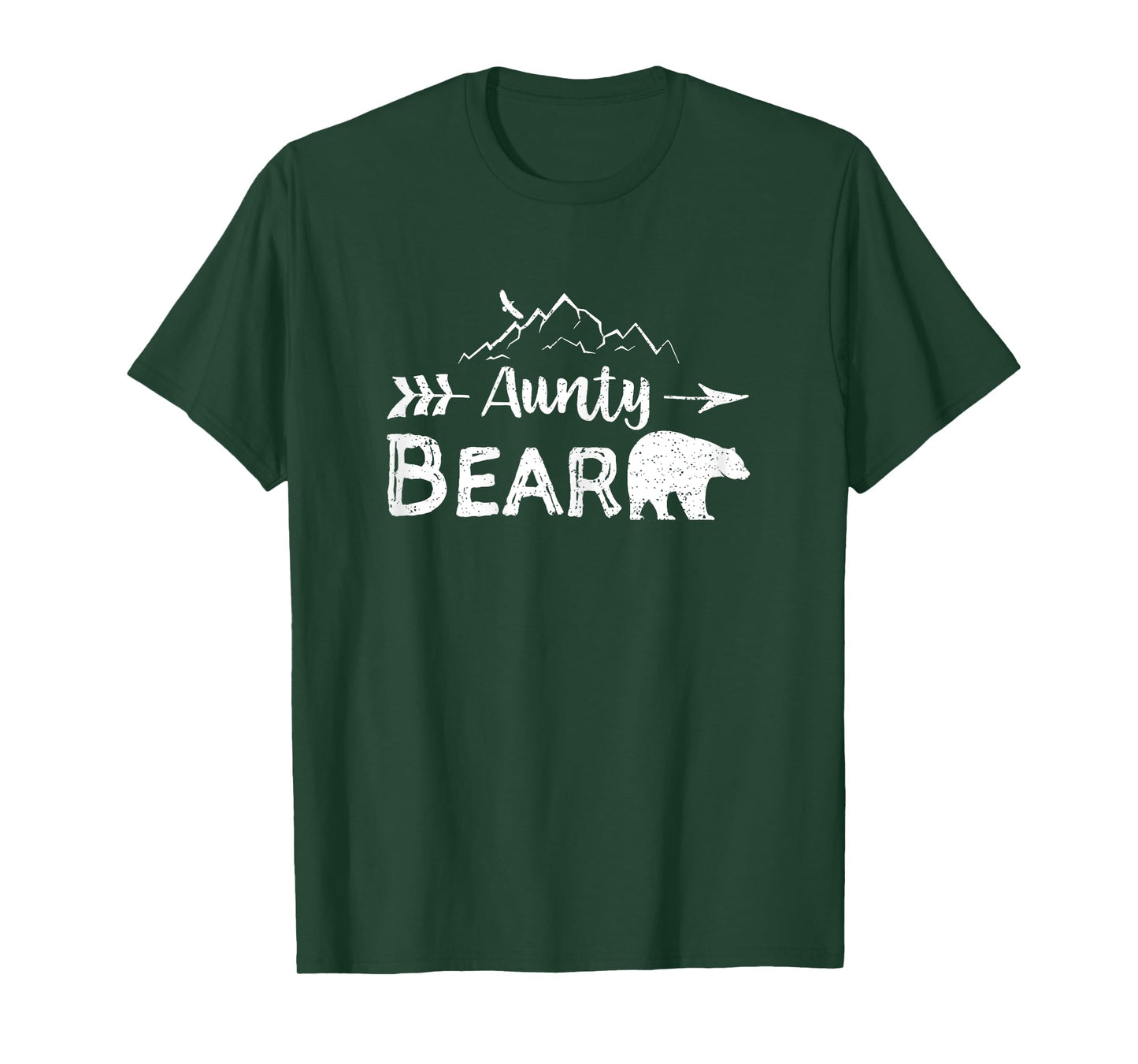 Aunty Bear Shirt Matching Family Aunt And Uncle Camping Gift T-Shirt