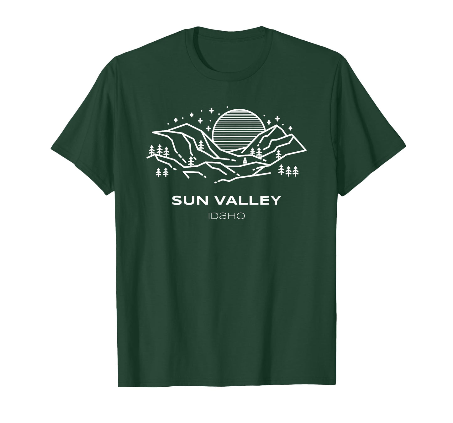 Cool Sun Valley Mountains Hike and Explore Idaho T-Shirt