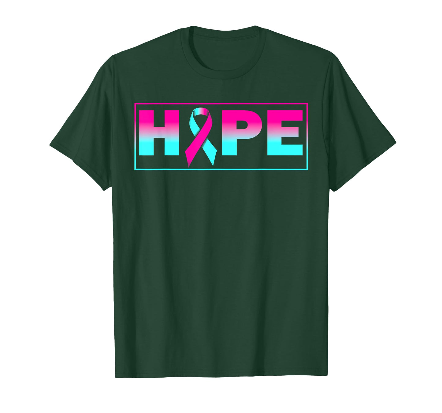 Hope BRCA Awareness Breast Cancer Pink Ribbon T-Shirt