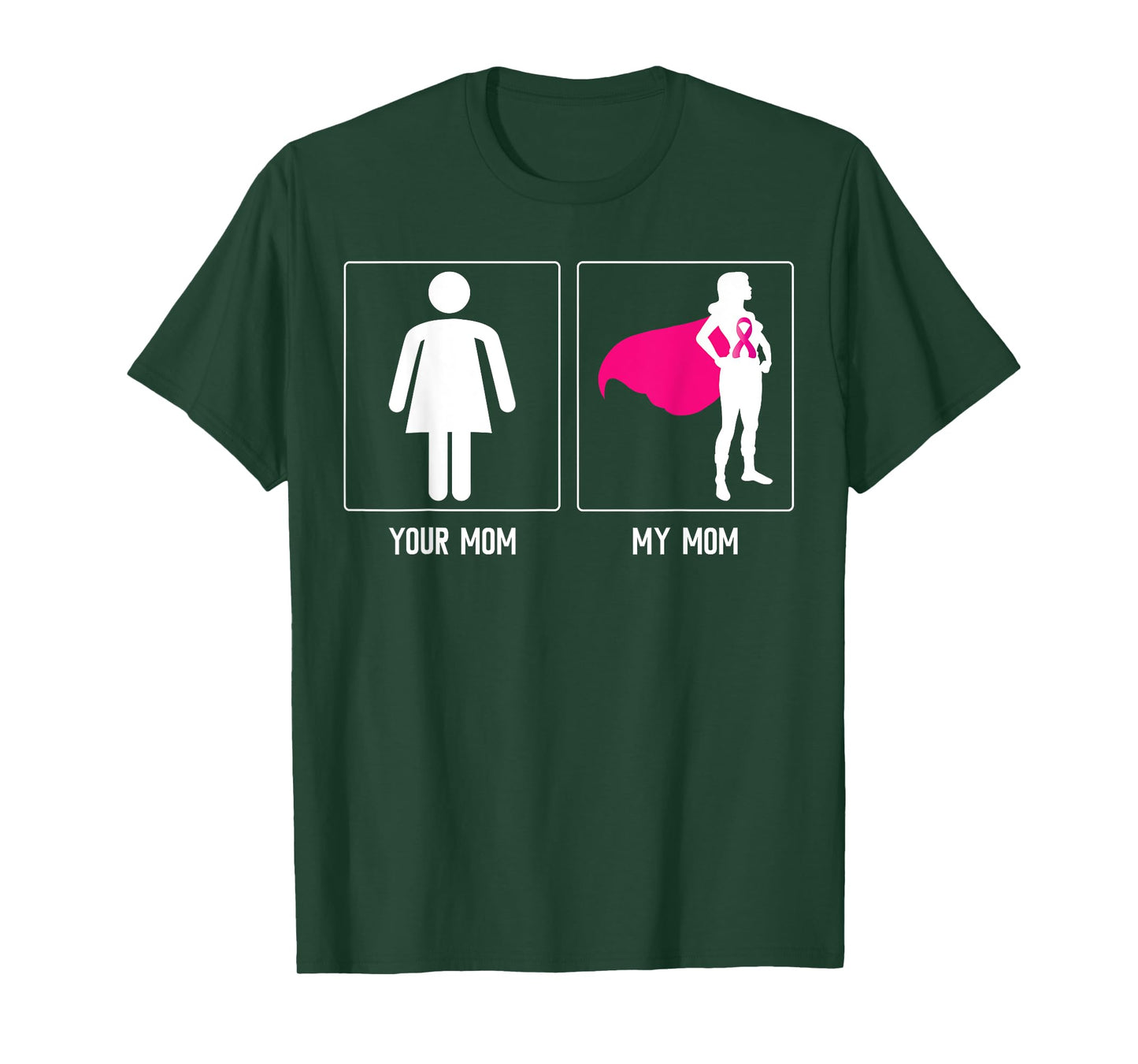 MY MOM BREAST CANCER SURVIVOR SUPERHERO MOTHERS DAY Family T-Shirt