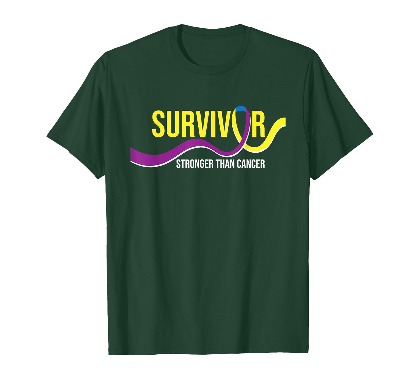 Survivor Stronger Than Cancer - Bladder Cancer Awareness T-Shirt