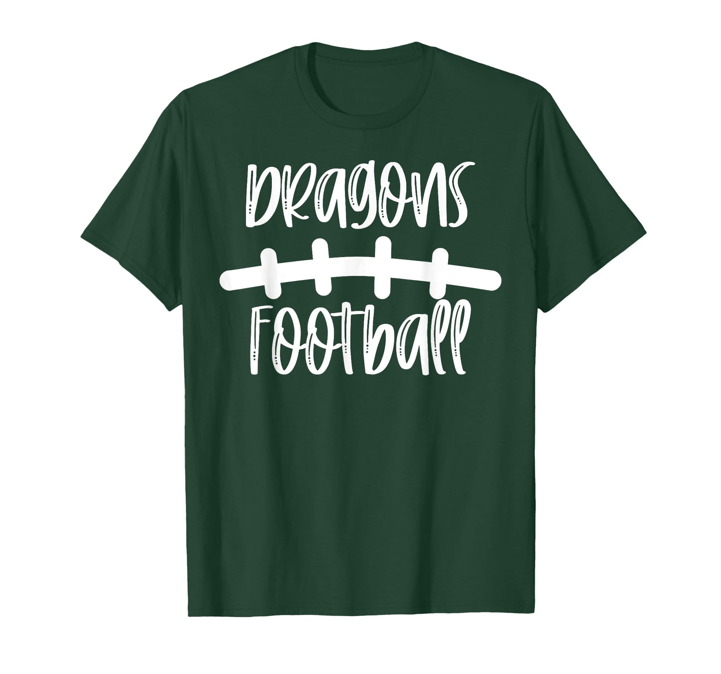 Dragons Football School Spirit Team Mascot Game Night T-Shirt