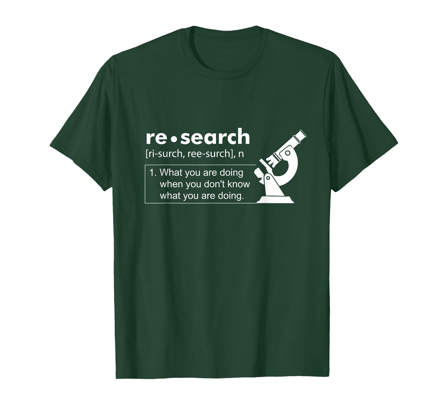 Definition of Research Biology Scientist Natural Science T-Shirt