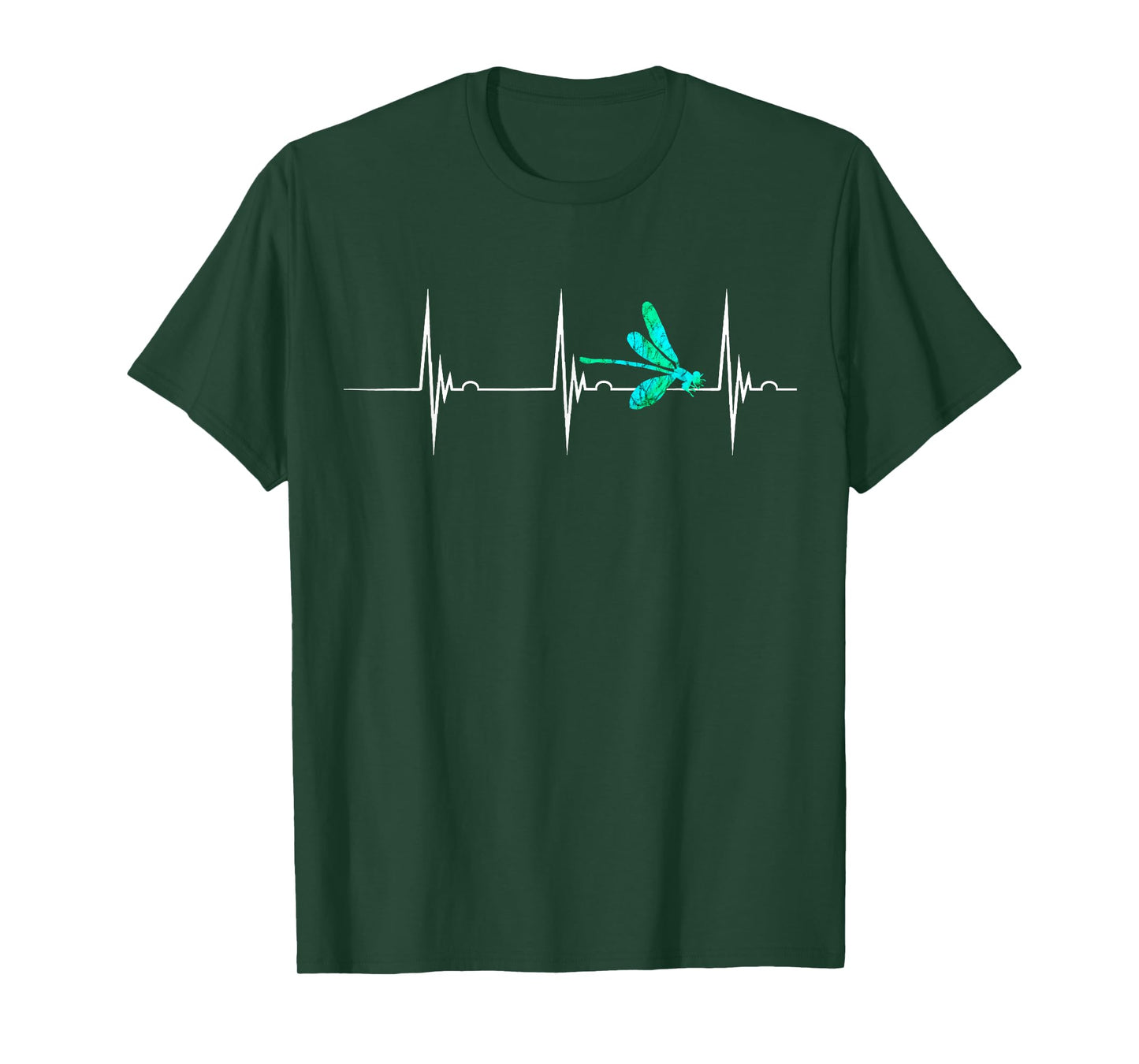 Sassenach Heartbeat Dragonfly Insect EKG Pulseline T-Shirt