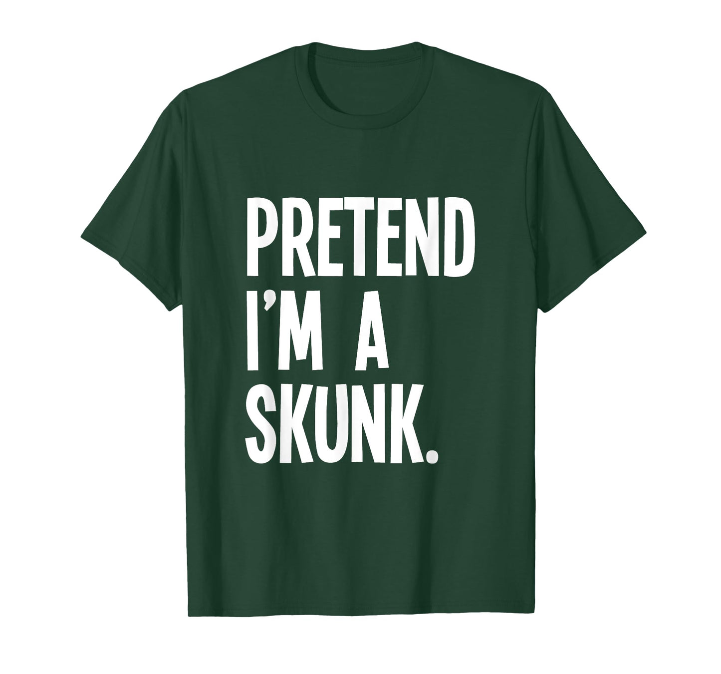 Pretend I'm A Skunk Funny Halloween Party Costume T-Shirt