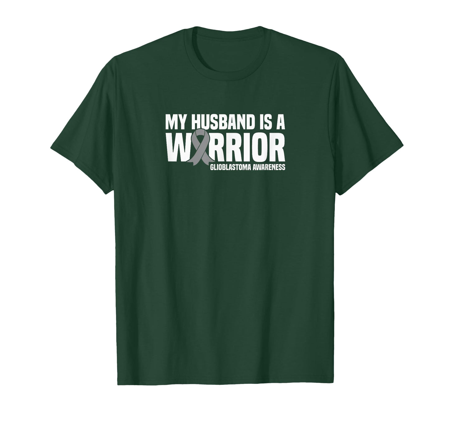 My Husband is a Warrior GBM Glioblastoma Awareness T-Shirt