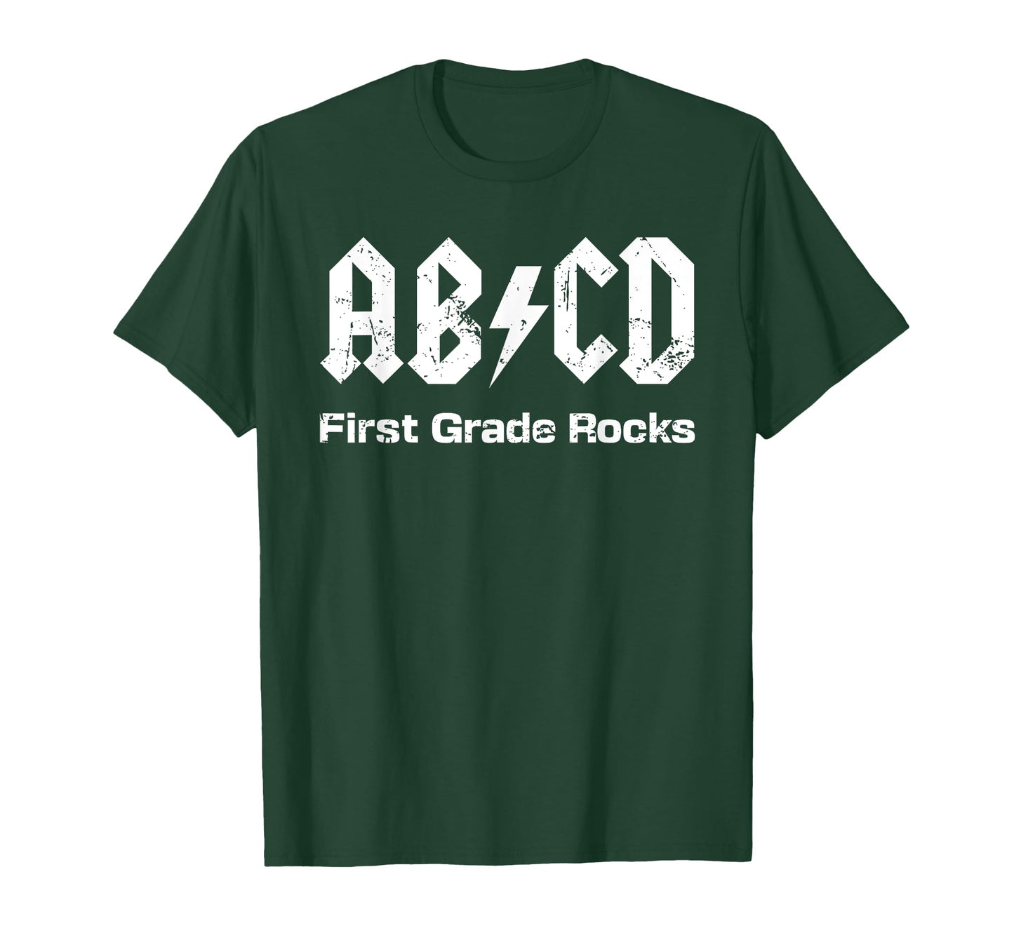 Boys Girls Teachers - ABCD First Grade Rocks Vintage Style T-Shirt
