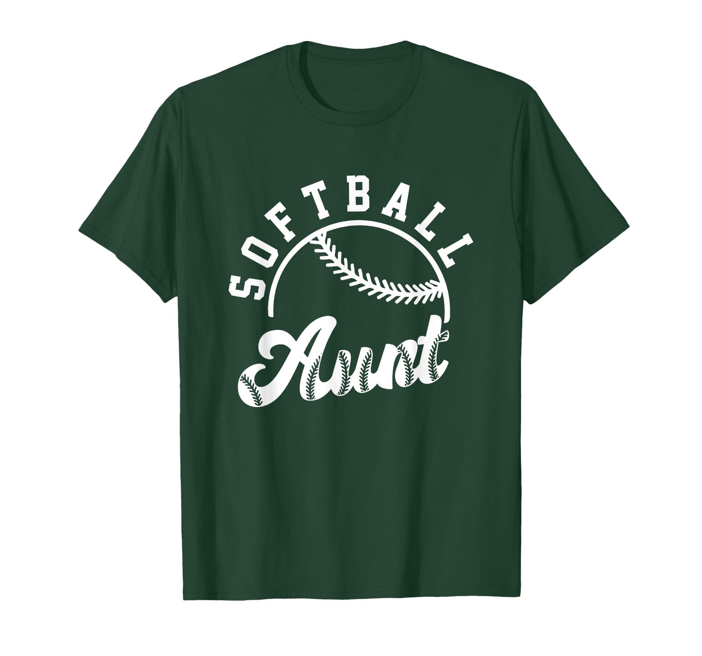 Retro Vintage Softball Aunt Love Baller Gameday Matching T-Shirt