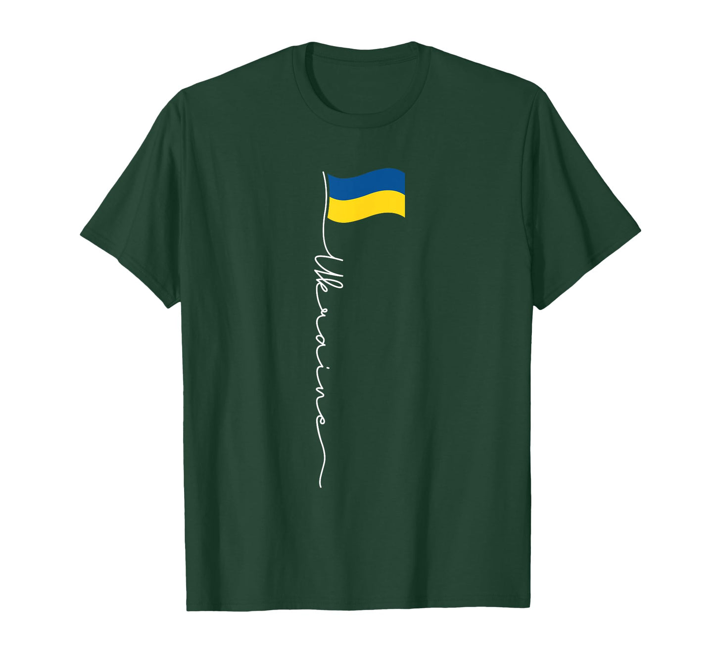 Ukraine Signature Flag Pole - Patriotic Ukrainian Flag T-Shirt