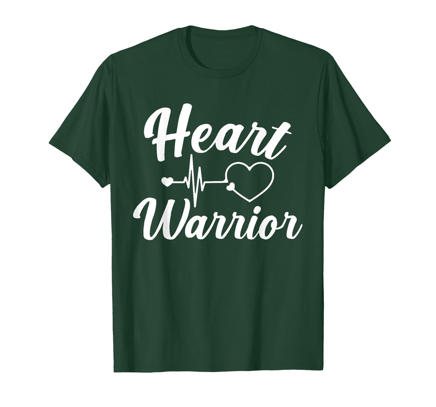 Heart Warrior Heartbeat American Heart Disease Awareness T-Shirt