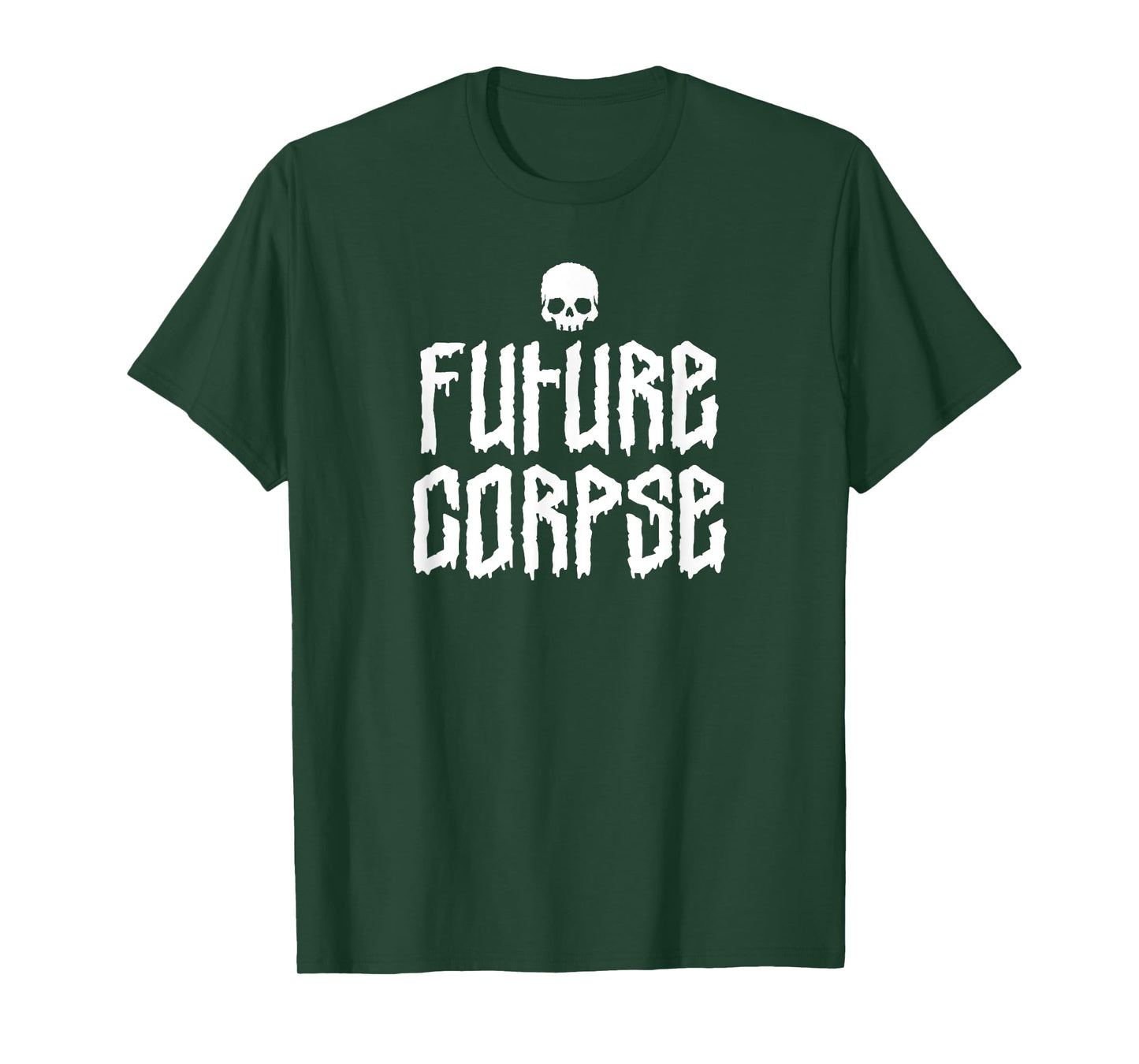 future corpse, satirical dark goth humor who only wear black T-Shirt