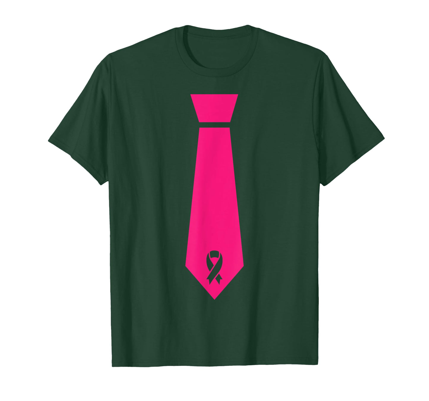 Pink Ribbon Tie Breast Cancer Awareness T-Shirt
