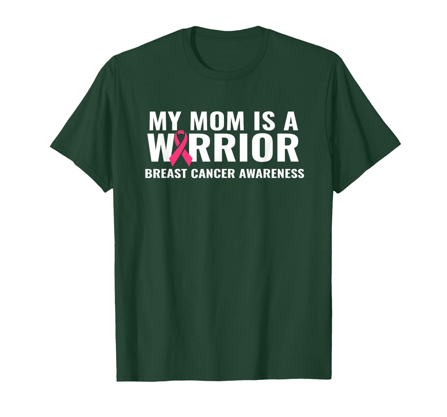 My Mom Is A Warrior Breast Cancer Awareness Support Unisex T-Shirt