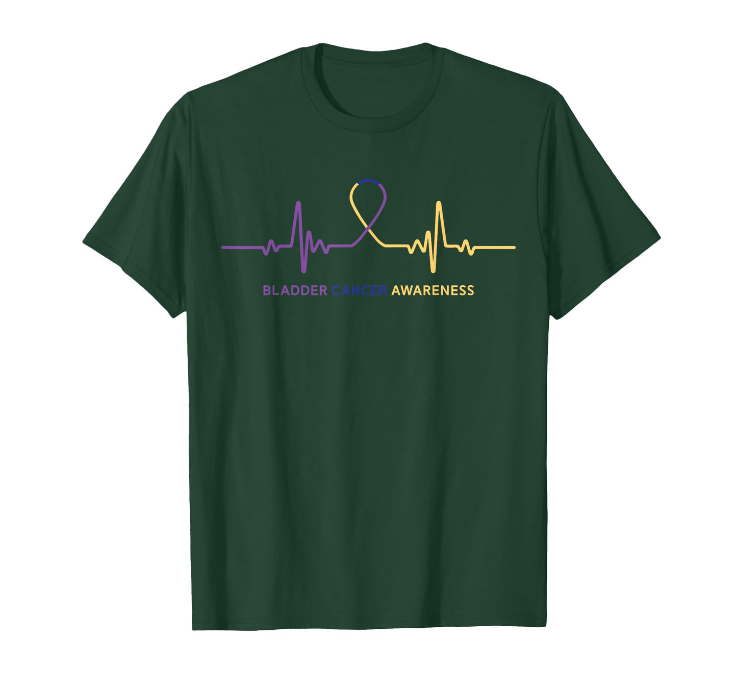 Bladder Cancer T Shirts - Bladder Cancer Awareness T-Shirt - Black - Small - Unisex-Adults - Short Sleeve - Classic Fit - Cotton Blend - Cancer Awareness
