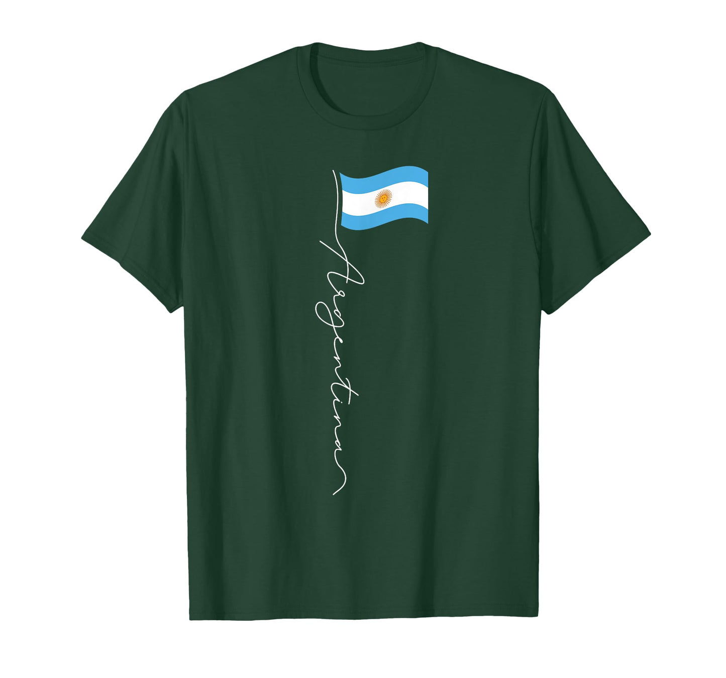 Argentina Signature Flag Pole - Patriotic Argentinian Flag T-Shirt
