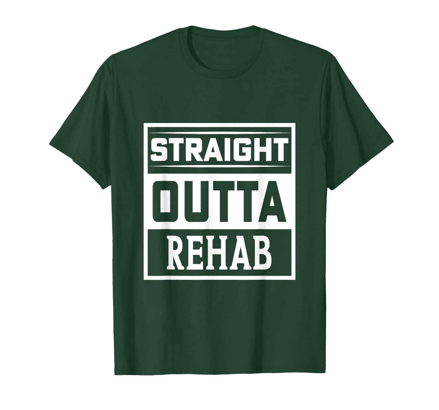 Straight Outta Rehab - Funny Patient Get Well Gag Outfit T-Shirt