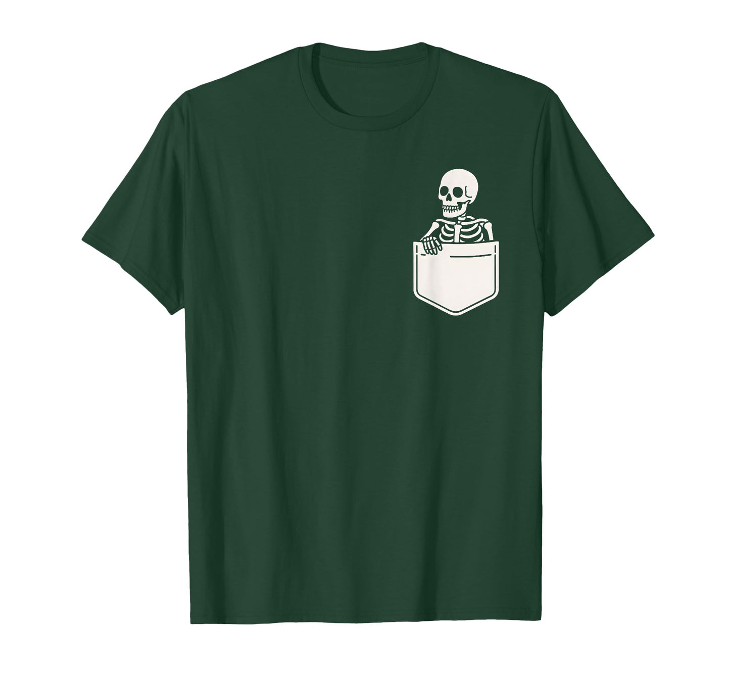 Halloween Skeleton Costume Pocket Men Women Kids Boys Girls T-Shirt