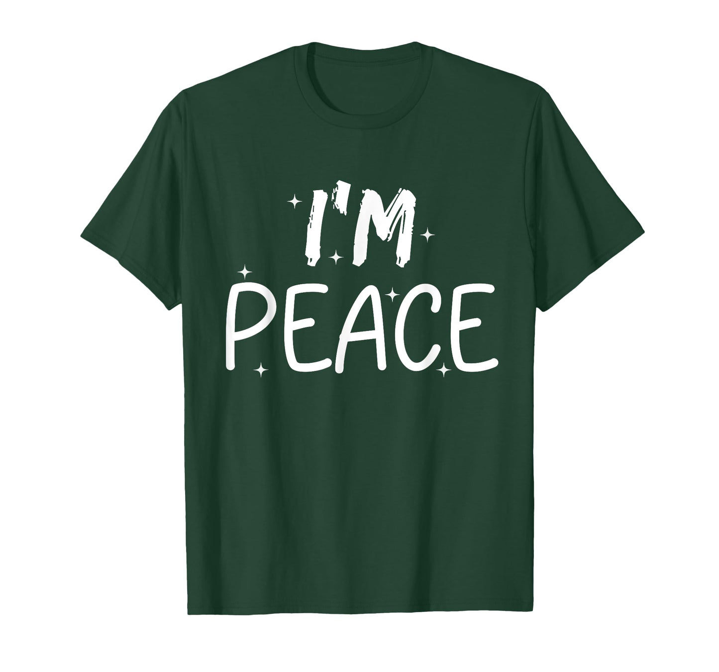 Womens Tees I Come in Peace I'm Peace Funny Matching Couples T-Shirt