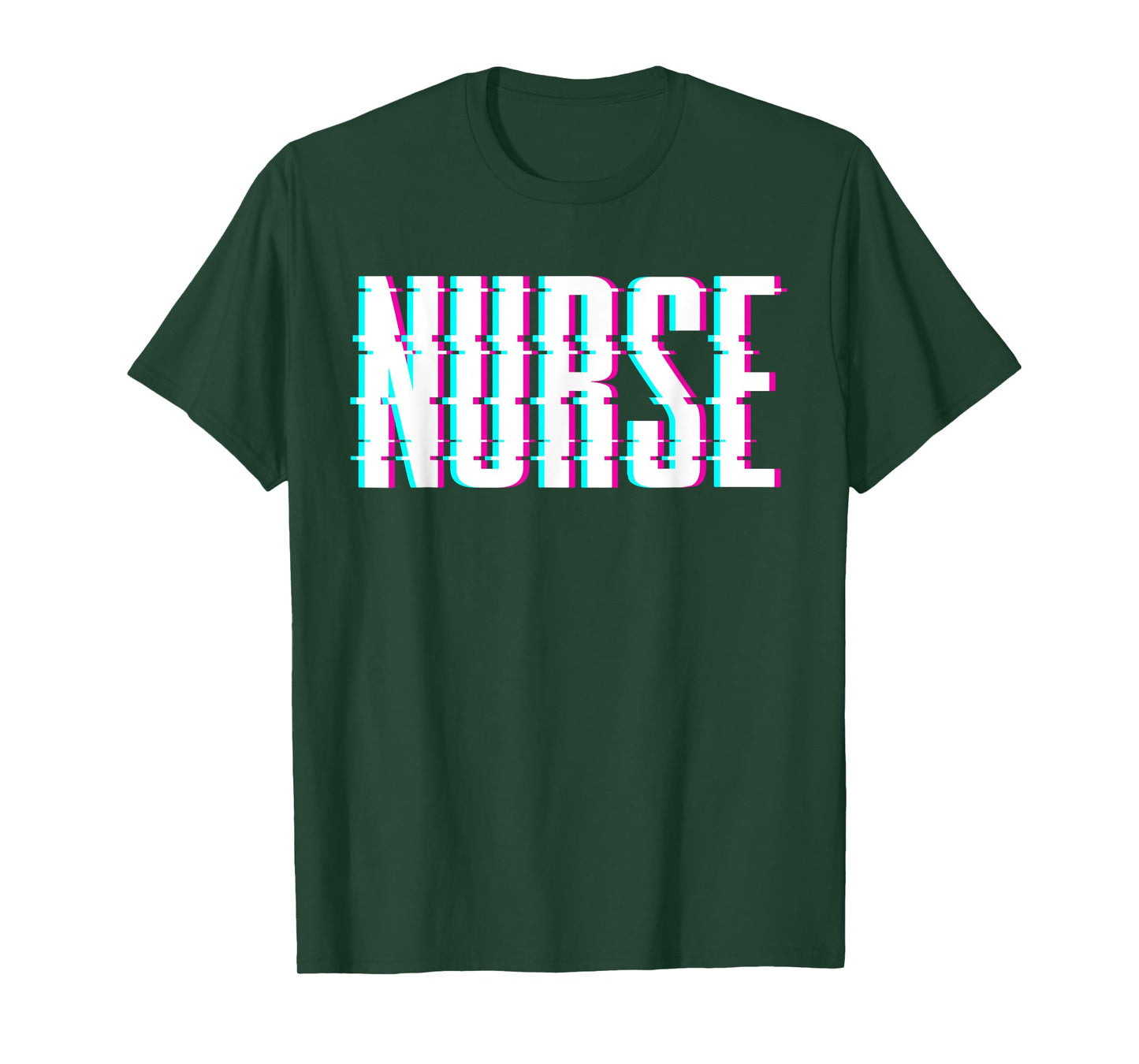 Nurse Glitch Aesthetic Graduation Nurse Glitch Graphic Art T-Shirt