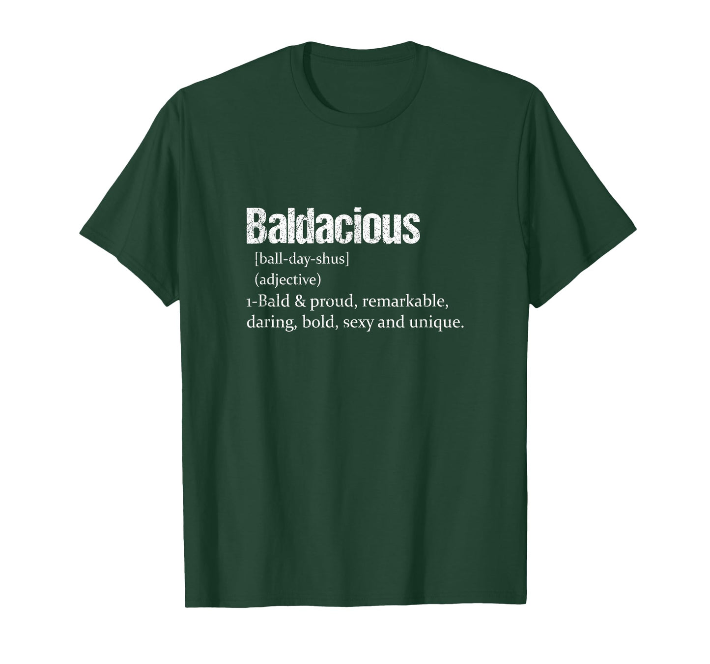 Baldacious Definition | Shaved Head Pride T-Shirt
