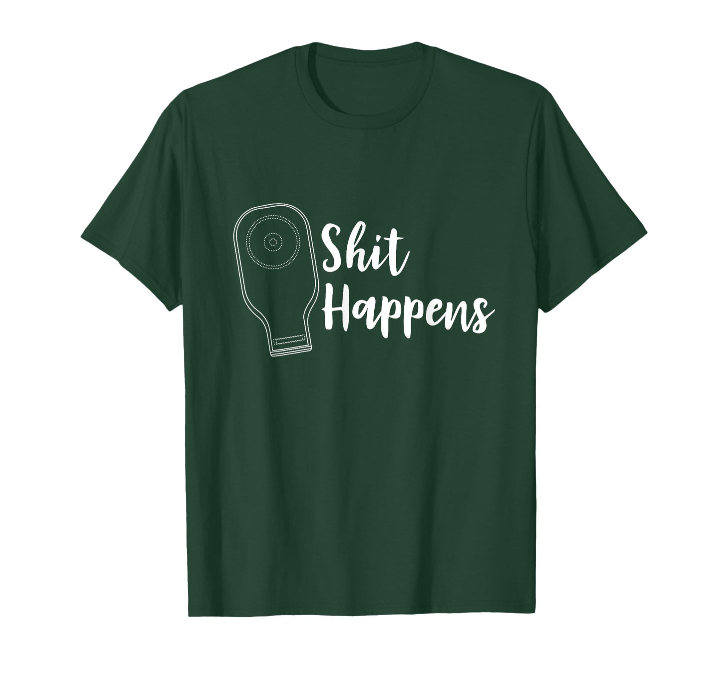 Funny Ostomy Ostomate Patient Gift - Crap Shit Happens T-Shirt