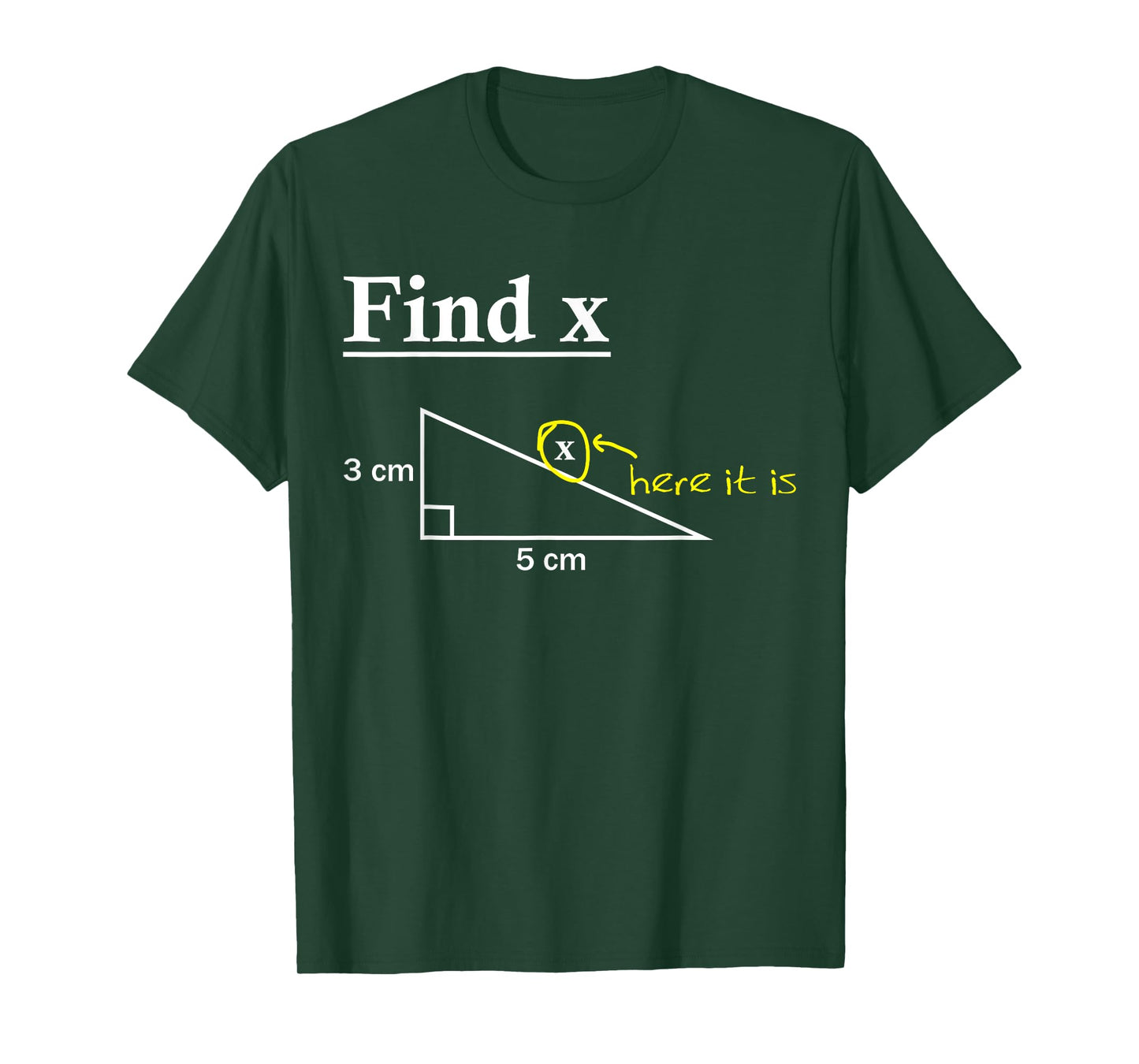 Funny Math Teacher Find X T-Shirt