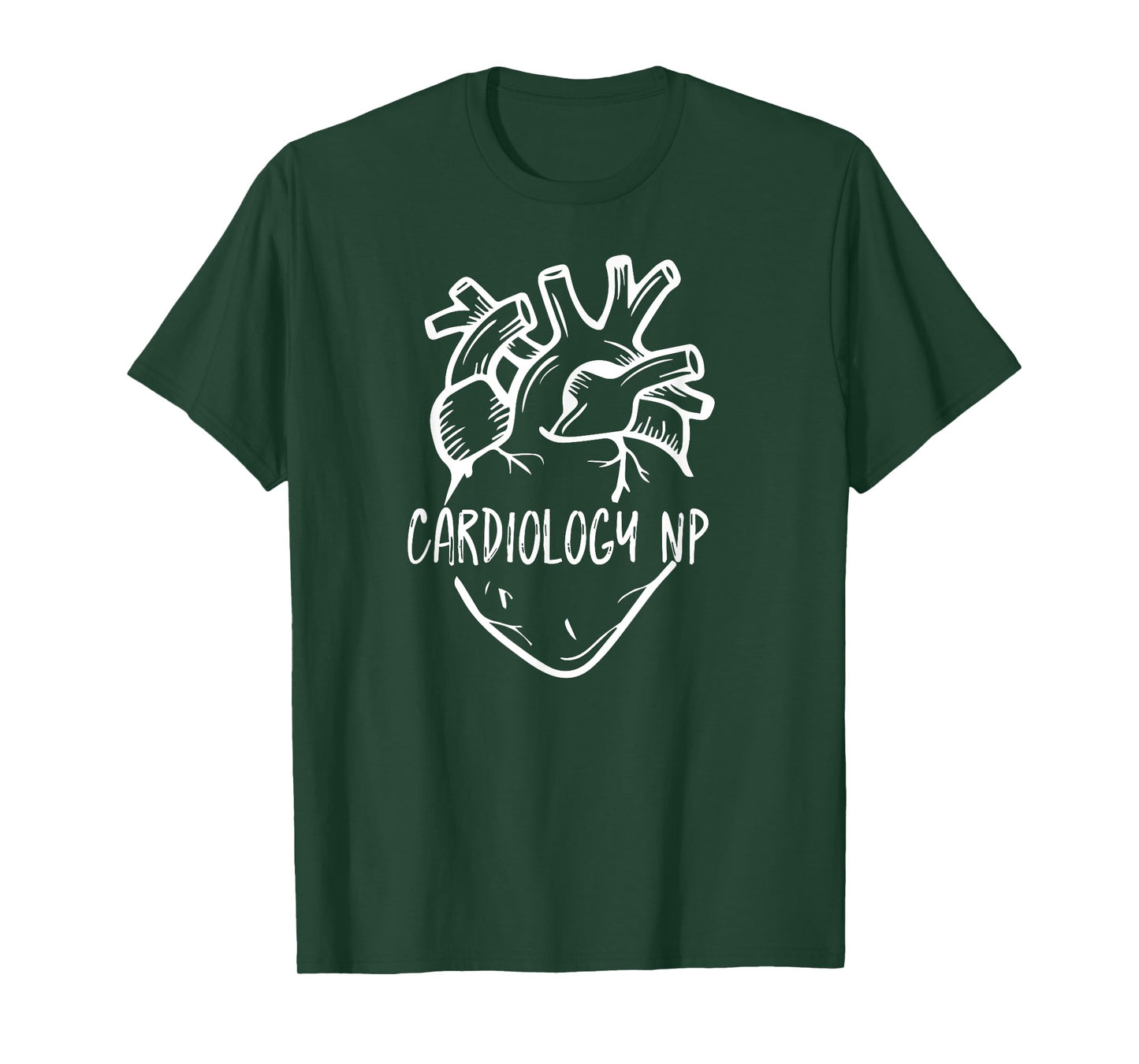 Cardiology NP Cardiology Nurse Practitioner Anatomical Heart T-Shirt