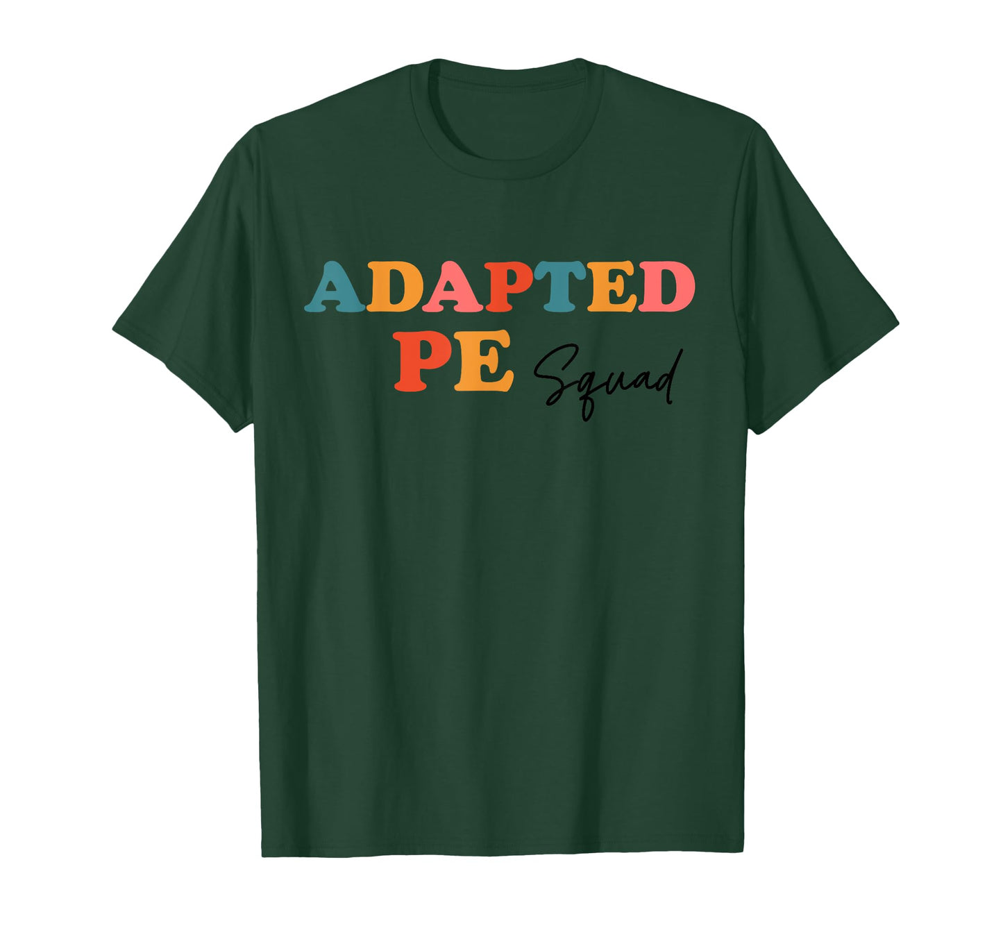 Adapted PE Squad Teacher Cute Boho Back To School Men Women Kids T-Shirt