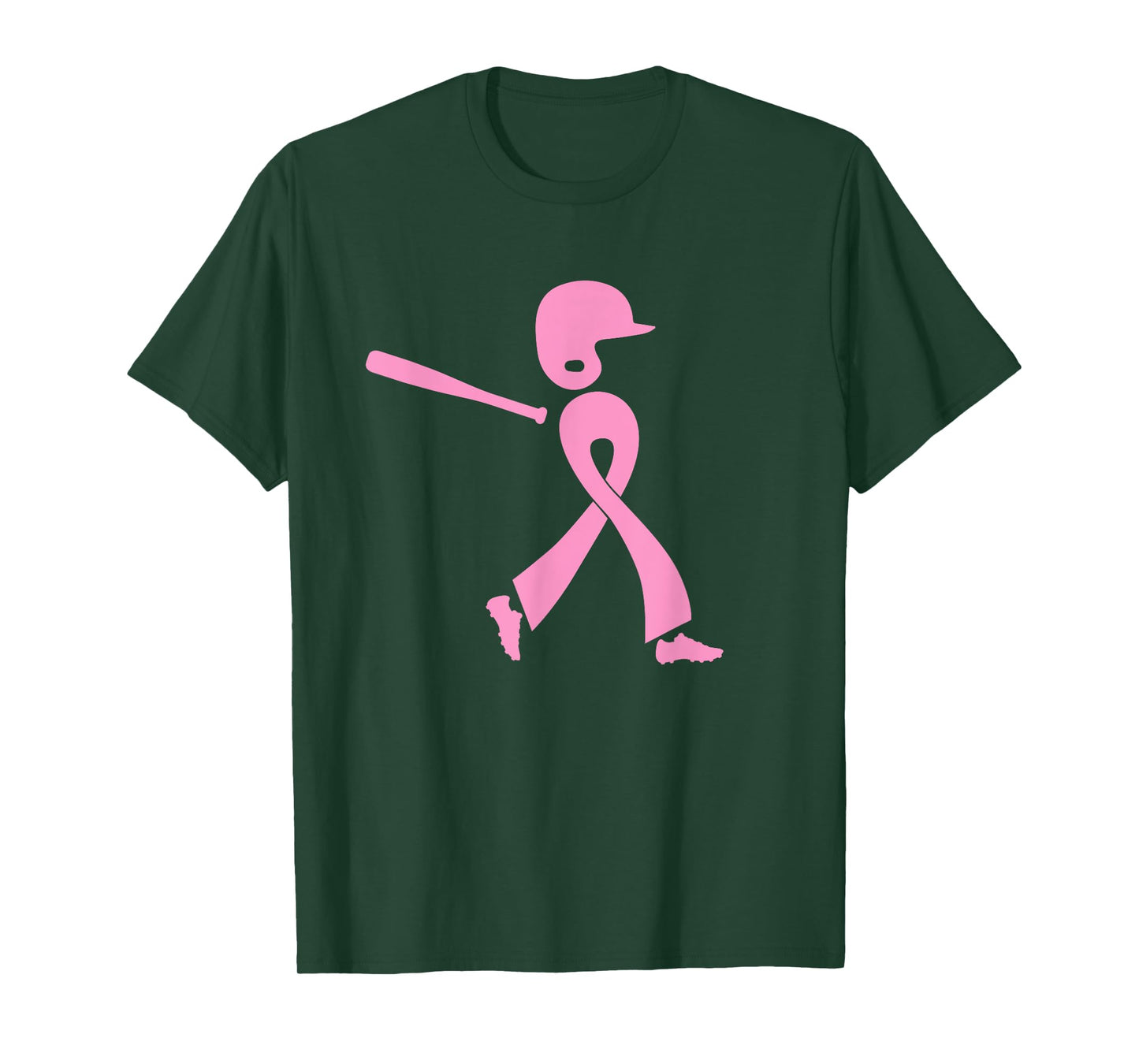 Strike Out Breast Cancer Awareness Pink Ribbon Baseball T-Shirt