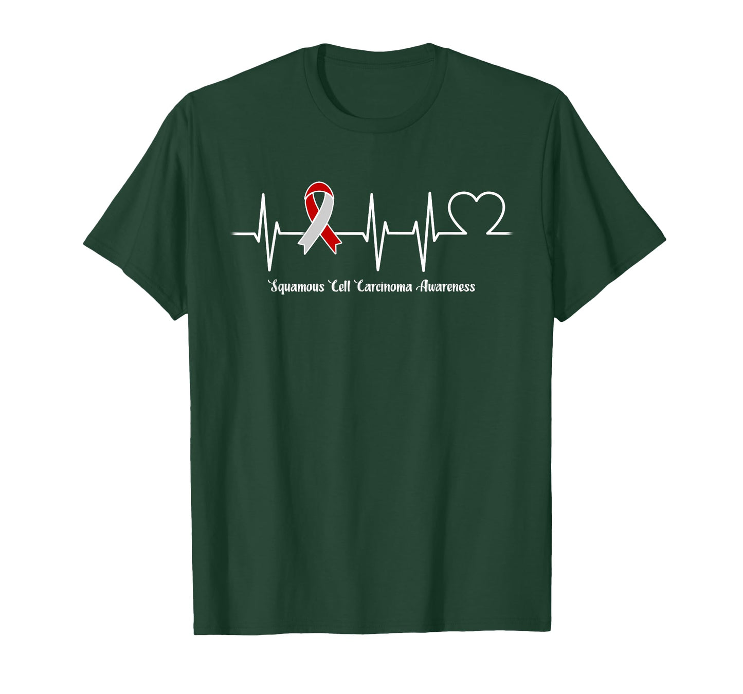 Heartbeat Squamous Cell Carcinoma Warrior T-Shirt