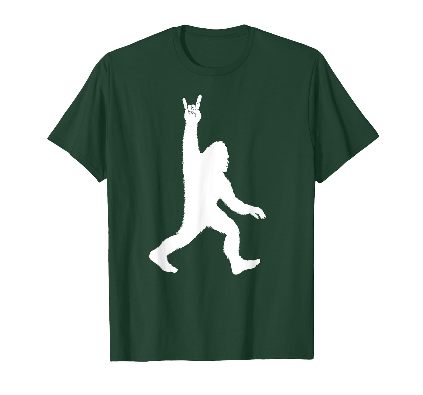 Funny Bigfoot Rock & Roll Sasquatch Believers Gift Men Women T-Shirt