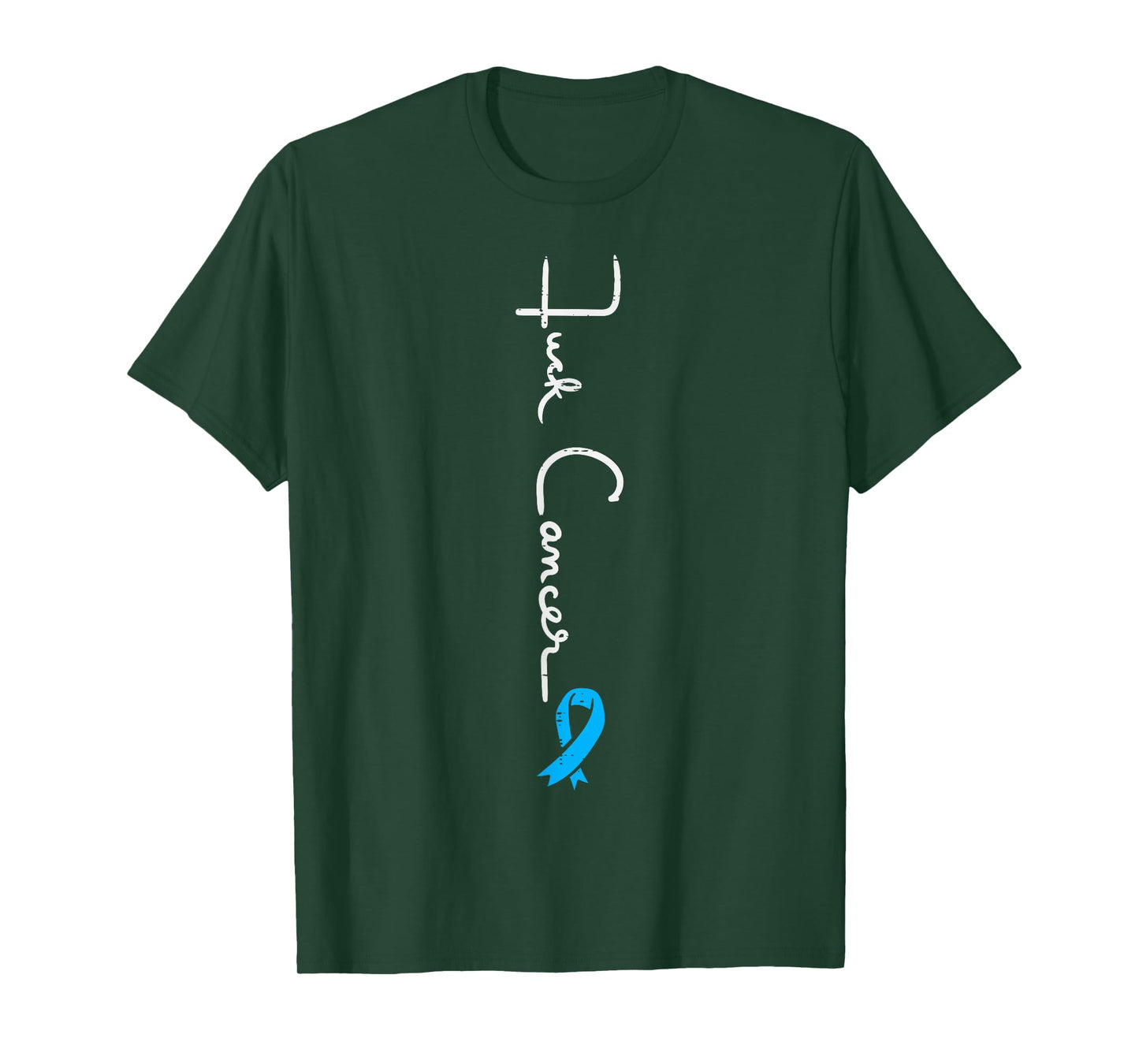 Fuck Prostate Cancer Light Blue Ribbon Awareness Men Women T-Shirt